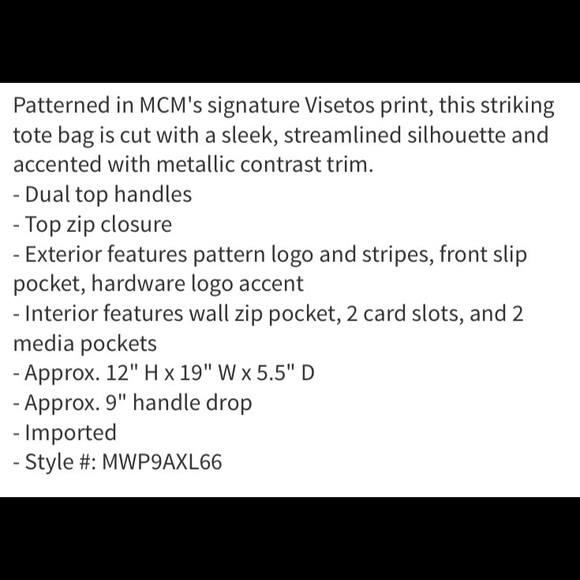 MCM Viseto medium tote bag - Picture 3 of 3